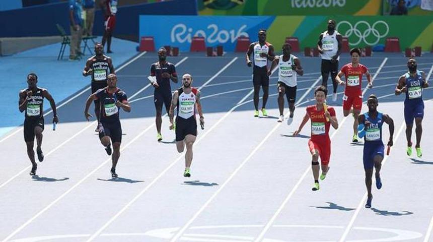 T&uuml;rkiye erkekler 4x100 metrede finale kalamadı