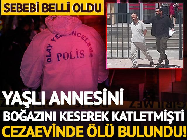 Yaşlı annesini boğazını keserek katletmişti! Cezaevinde hayatını kaybetti: Ölüm sebebi ise...