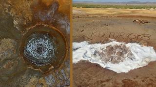 Türkiye'de ilk ve tek soğuk su gayzeri! Tuz Gölü havzasında sıra dışı doğa olayı: 1 yıldır su fışkırıp, kayboluyor!