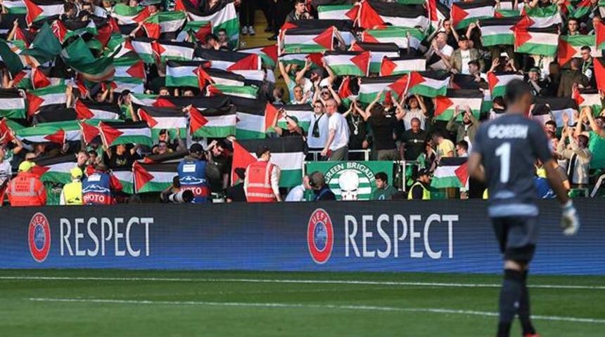 UEFA&rsquo;dan Filistin bayrağı cezası