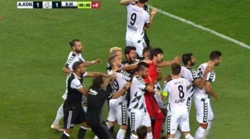 Konyaspor-Beşiktaş ma&ccedil;ında gerginlik