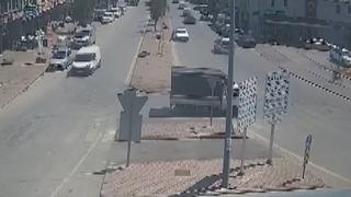 Konya’da kaza anları kameraya yansıdı