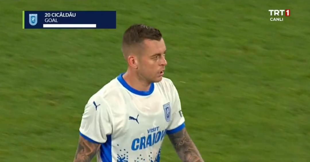 Başakşehir Konferans Ligi nde Craiova ile karşılaşıyor! İlk yarıdaki tek gol Galatasaray ın eski oyuncusu Cicaldau dan geldi... 2