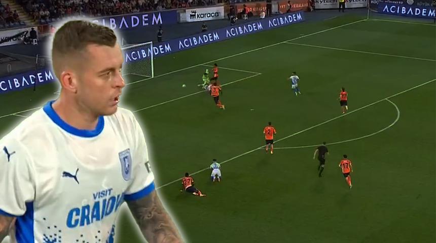 Başakşehir Konferans Ligi'nde Craiova ile karşılaşıyor! İlk yarıdaki tek gol Galatasaray'ın eski oyuncusu Cicaldau'dan geldi...