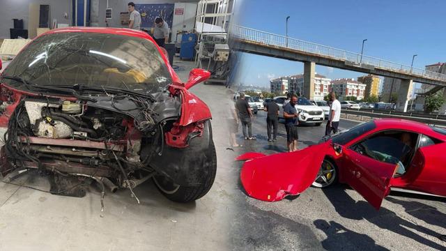 İstanbul'da pert olan Ferrari gündemden düşmüyor! Satıldı, yeni sahibi bir futbolcu: İşte fiyatı...