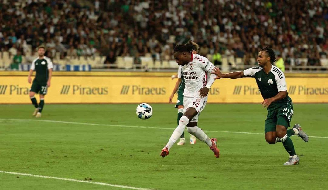 Temsilcimiz Samsunspor Yunanistan deplasmanında Panathinaikos a mağlup oldu! Tur şansını rövanşa bıraktı... 1