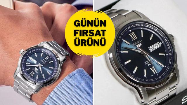Kombinlerinizin havasını yükseltecek Seiko SNKP17K1 Kol Saati indirime girdi 
