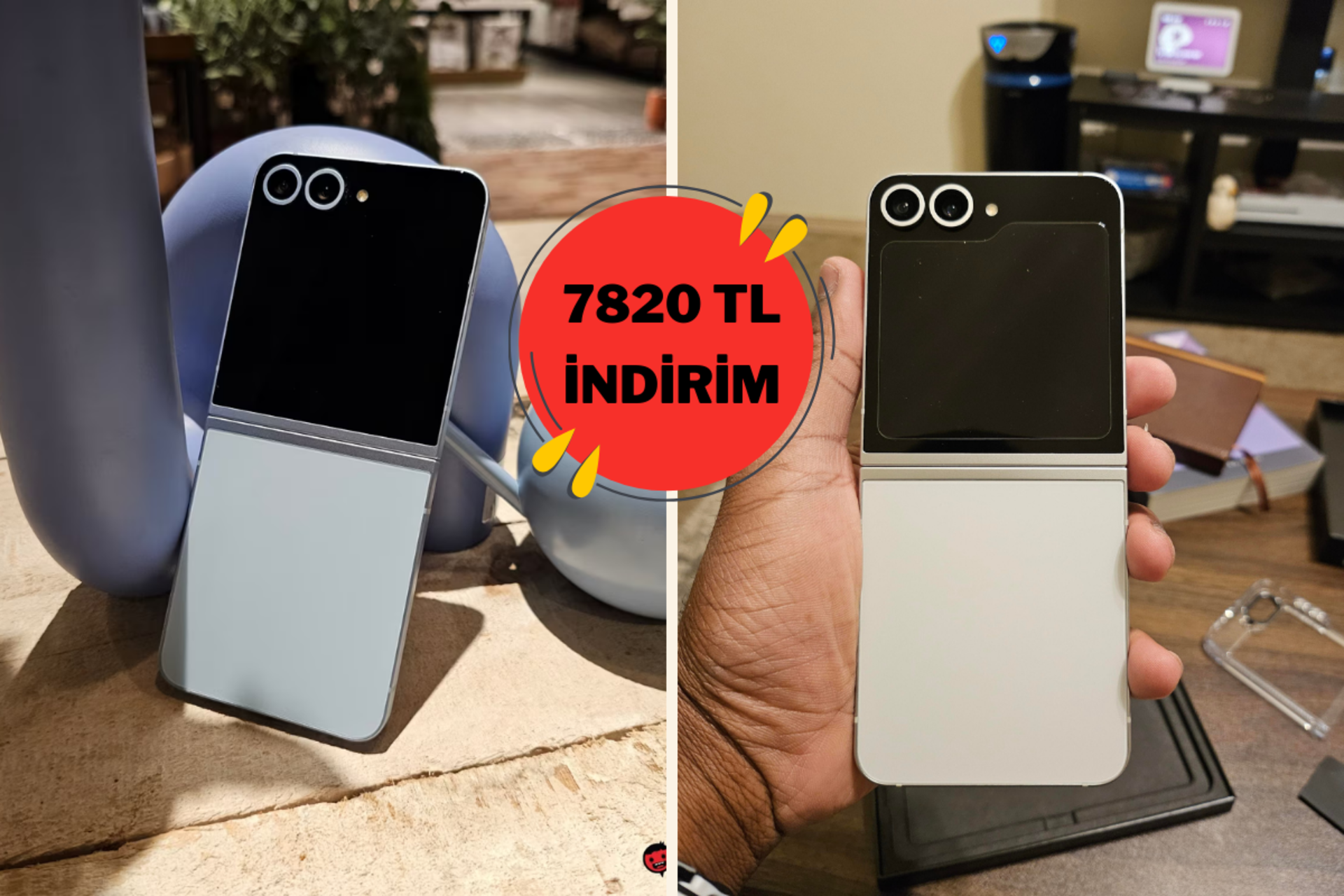 Havalı tasarımıyla öne çıkan Samsung Galaxy Z Flip6 indirime girdi