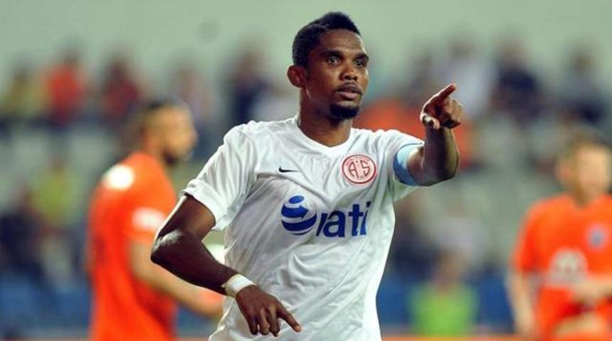 Samuel Eto'o Galatasaray ma&ccedil;ı kadrosunda