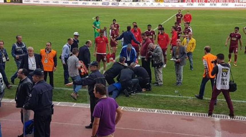 Gol&uuml;n heyecanına dayanamayıp bayıldı