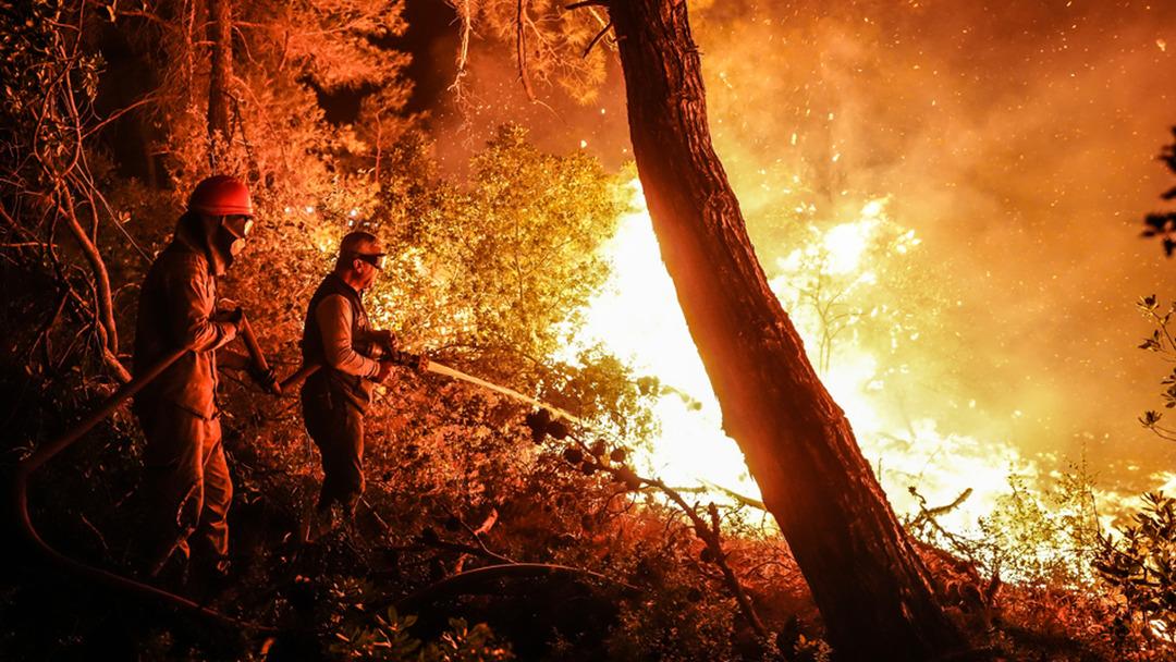 Çanakkale’deki orman yangınına karadan müdahale devam ediyor 1
