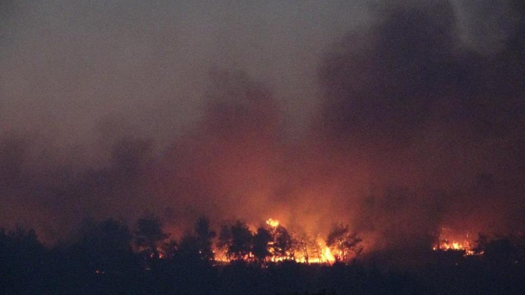 Çanakkale’deki orman yangınına karadan müdahale devam ediyor 2