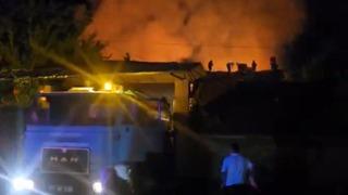 Tavşanlı'da çıkan yangında 4 ev kullanılamaz hale geldi