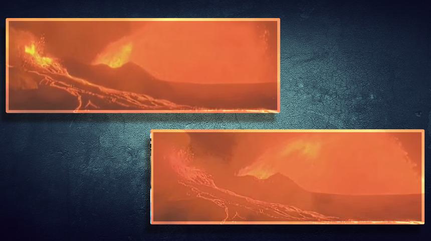 Cehennemi aratmayan görüntüler: Dünyanın en aktif yanardağı harekete geçti! 