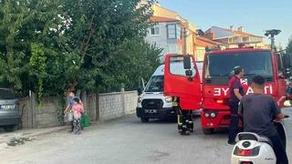 Kütahya’da yangın ihbarına giden ekipler mangalla karşılaştı