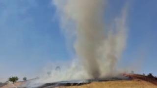 Yangında duman hortumu oluştu