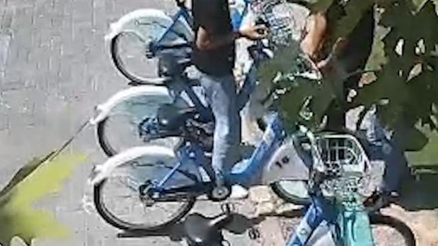 Bisiklet vandalları kamerada