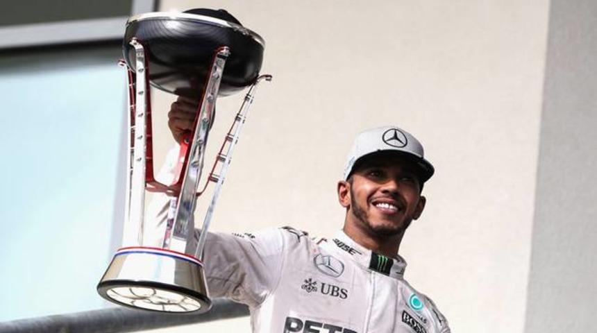 Meksika&rsquo;da zafer Hamilton&rsquo;ın