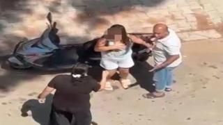 Kızını bıçakla kovalayan anne gözaltına alındı