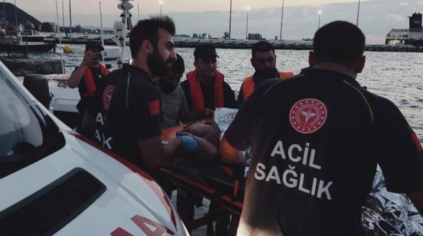 Feribottan denize atlayan kadın kurtarıldı