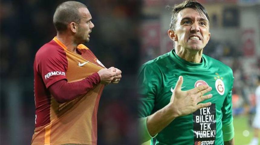 Sneijder ve Muslera arasında gerilim!