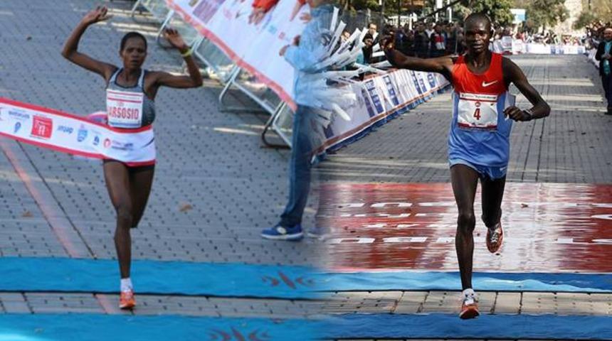 İstanbul Maratonu'nun galibi erkeklerde Kiplagat, kadınlar Barsosio