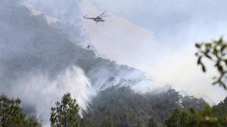 Denizli'deki orman yangınında soğutma çalışmaları devam ediyor