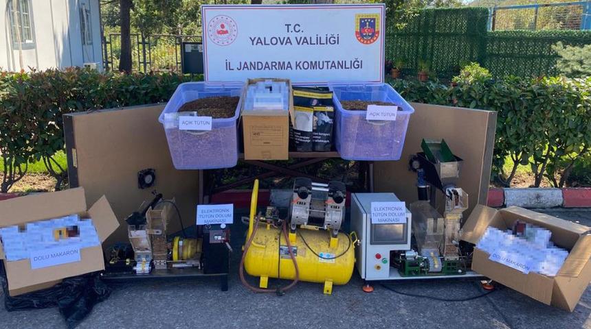 Yalova'da kaçak tütün operasyonunda 1 tutuklama