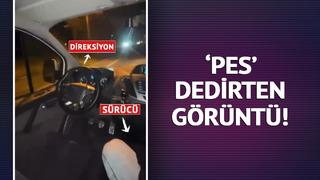 Pes dedirten görüntü: Direksiyonun başından kalkıp sağ koltuğa geçti! Yetmedi, o anları bir de sosyal medyada paylaştı
