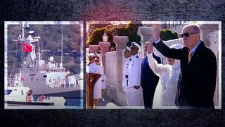 İstanbul Boğazı'nda görkemli geçiş! TCG Anadolu demir aldı: Cumhurbaşkanı Erdoğan böyle selamlandı