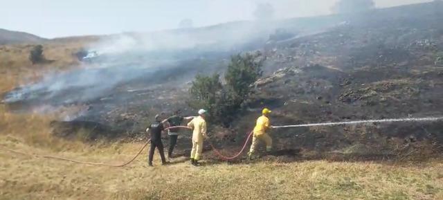 Tokat’ta örtü yangını kontrol altına alındı 1