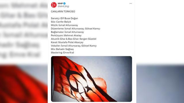 MHP'den dikkat çeken paylaşım! 'Canların Türküsü'