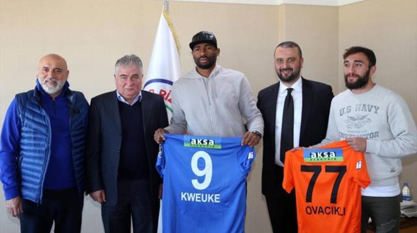 &Ccedil;aykur Rizespor'da Kweuke ve Orhan imzaladı