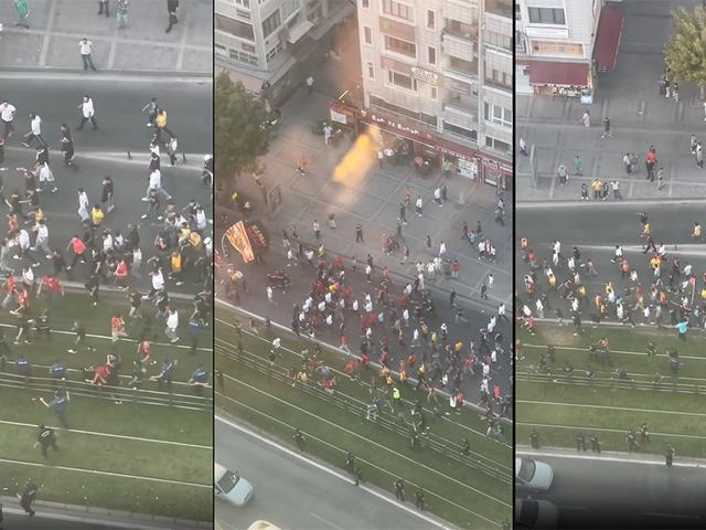 Galatasaray Kayserispor deplasmanında maç önü saldırıya uğradı! Taraftarlar ortalığı karıştırdı...