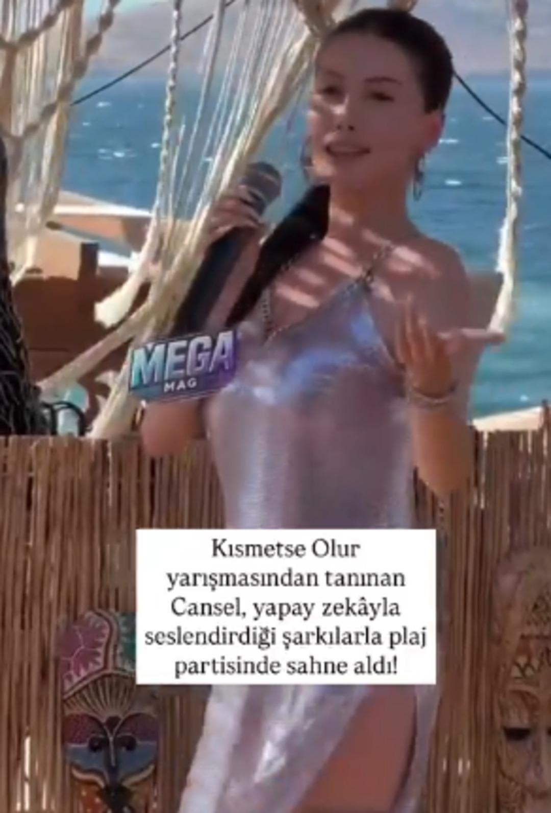 Kısmetse Olur Cansel Ayanoğlu plaj partisinde sahneye çıktı! 1 saatte kazandığı para şaşırttı 3