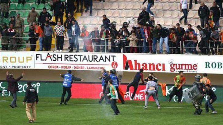 Alanya'da maç bitti olay çıktı