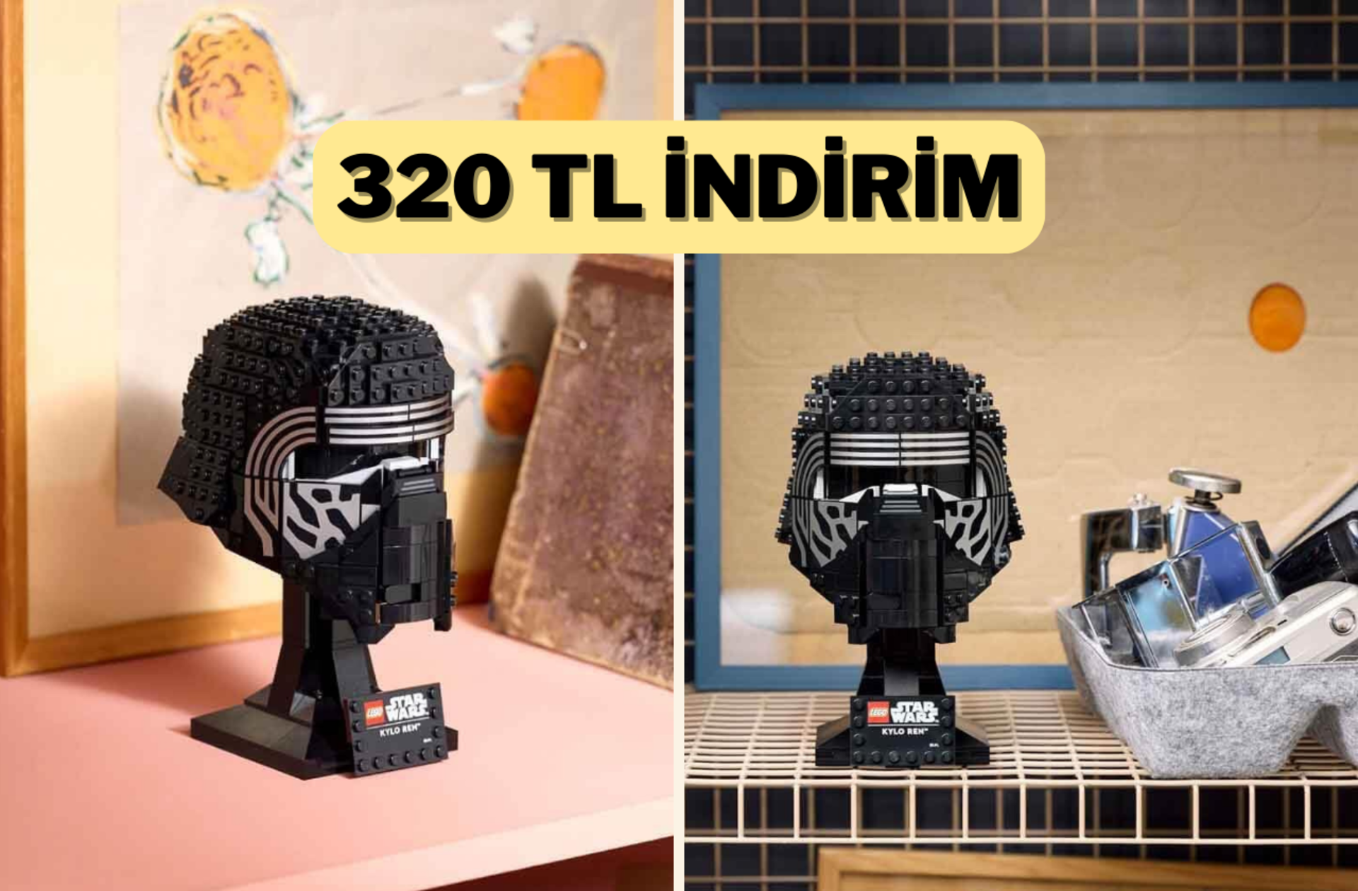 Star Wars hayranları buraya! LEGO Star Wars Kylo Ren Kaskı indirimde