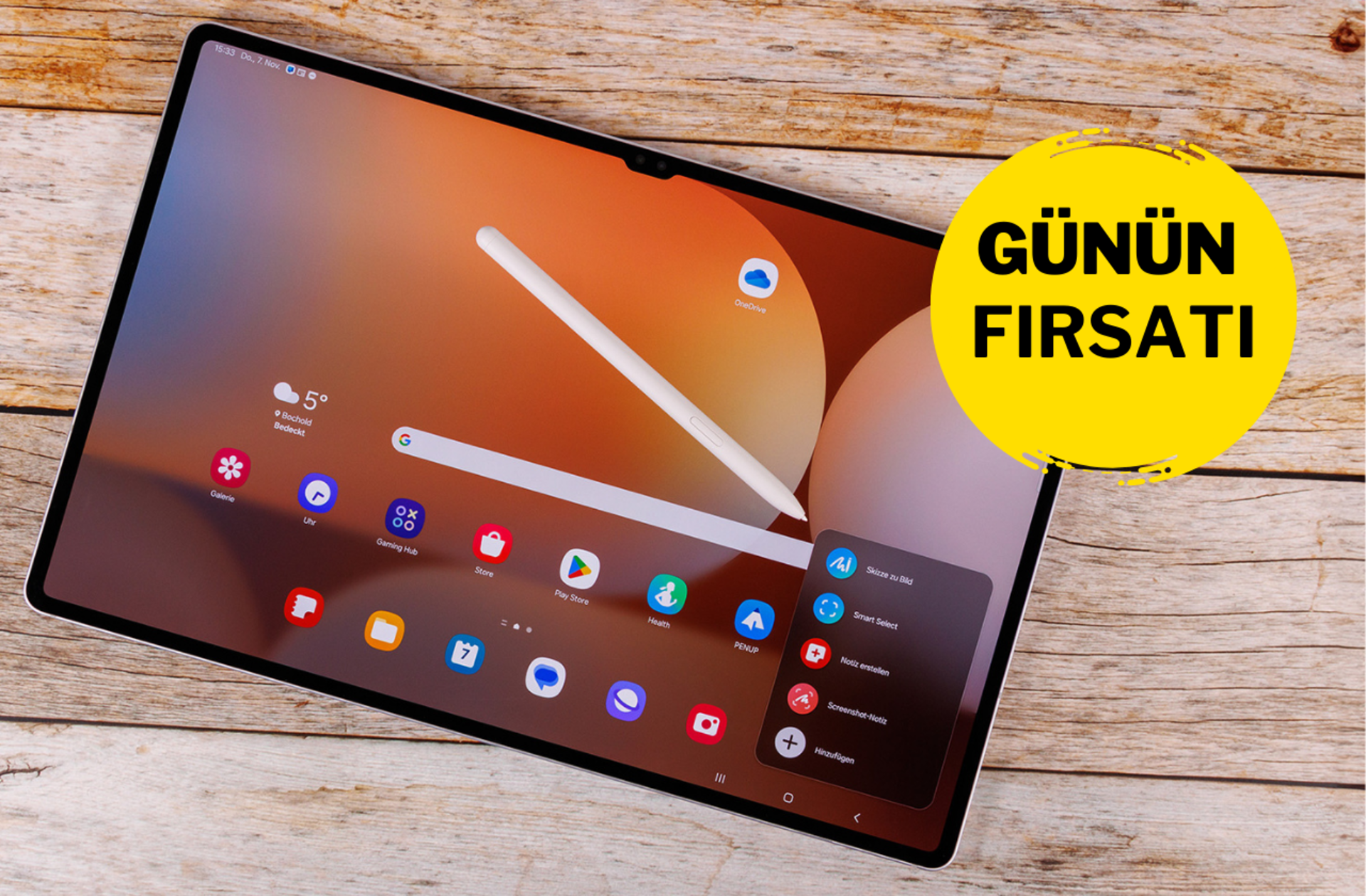 Samsung Galaxy Tab S10 Ultra AI Tablet günün fırsat ürünü oldu