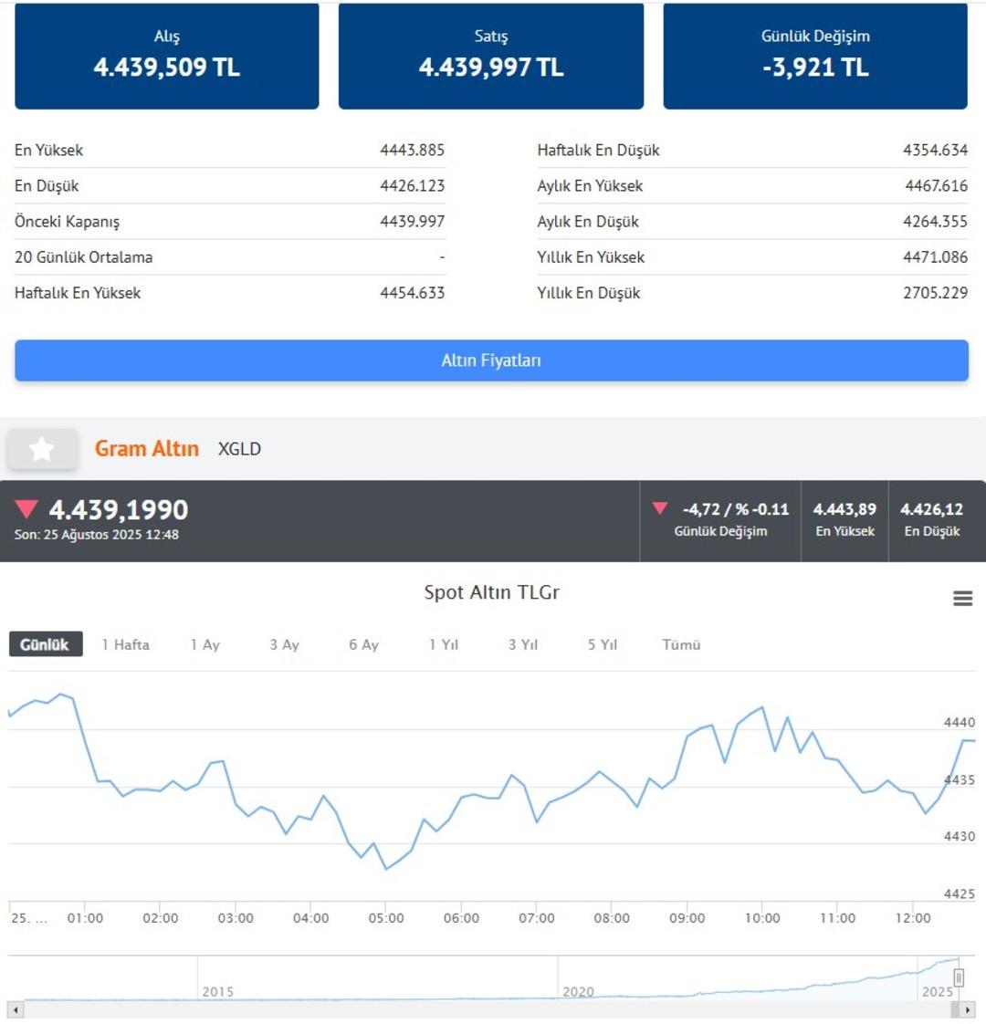 GÜNCEL ALTIN FİYATLARI | Altında son durum! Gram altın ve çeyrek altın fiyatı... (25 Ağustos 2025 Pazartesi) 2