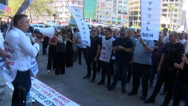 Konak Belediyesi’nde memurlardan 1 günlük iş bırakma eylemi 2