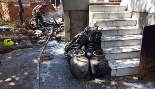 El incendio de una casa en Balikesir causó temor