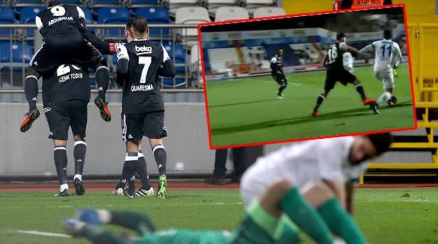 Beşiktaş'ın gol&uuml;nde faul tartışması