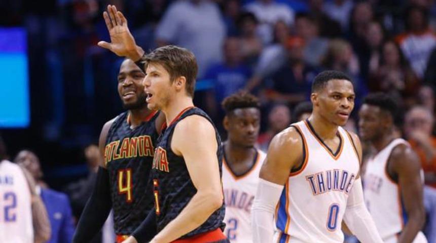 Westbrook'un 46 sayısı Oklahoma'ya yetmedi