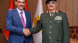 MİT Başkanı İbrahim Kalın Libya'da Hafter ile görüştü