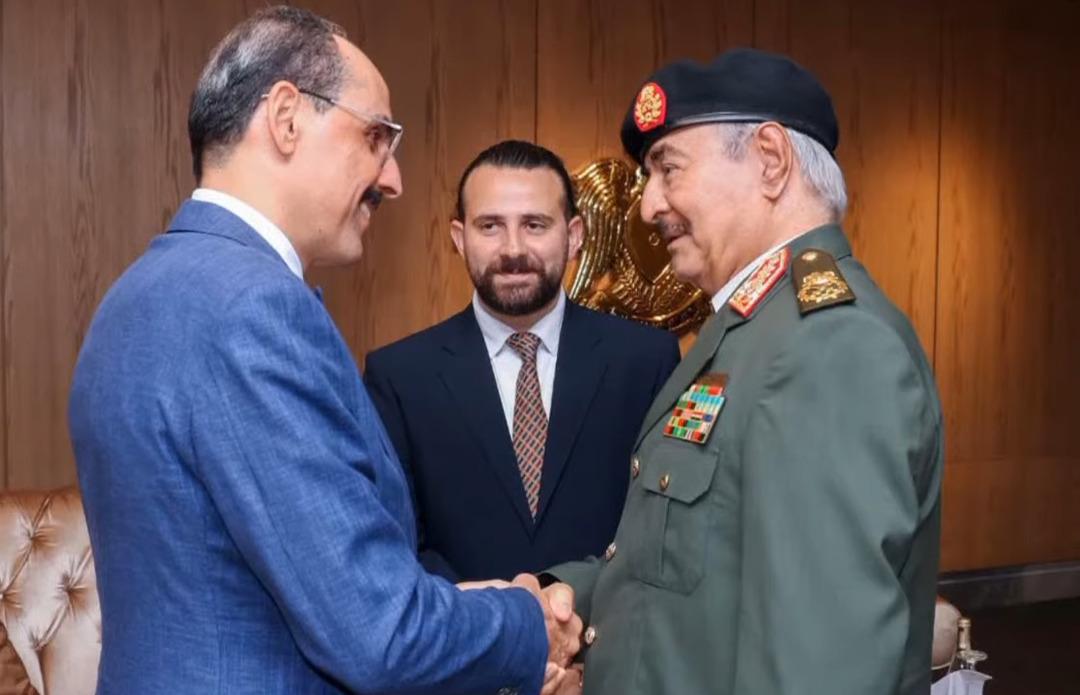 MİT Başkanı İbrahim Kalın Libya da Hafter ile görüştü 1