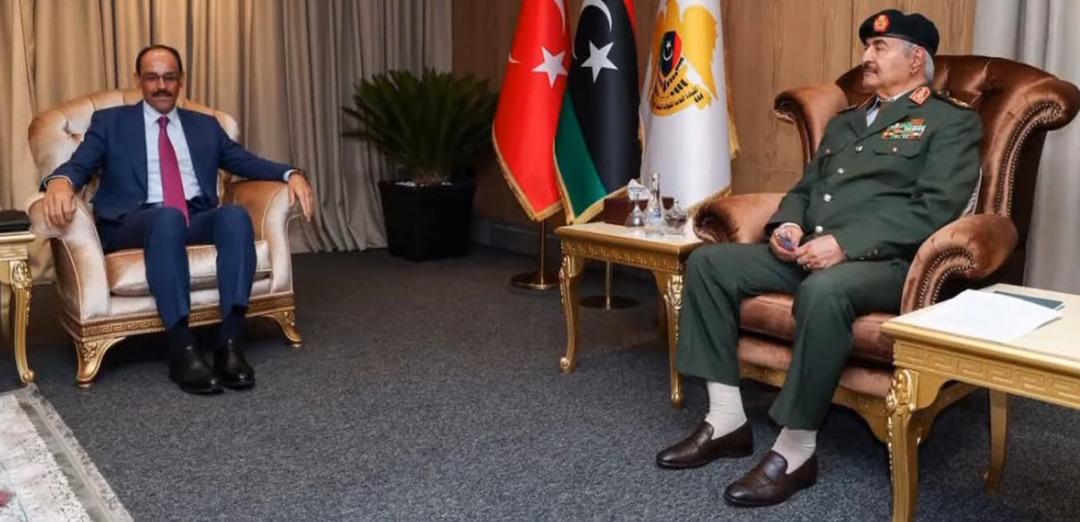 MİT Başkanı İbrahim Kalın Libya da Hafter ile görüştü 2