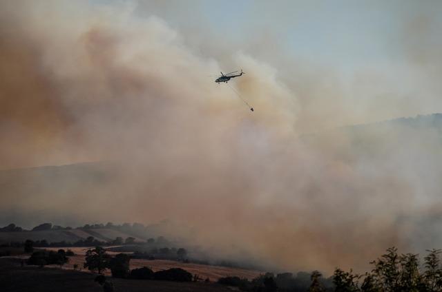 Balıkesir in Susurluk ilçesinde çıkan orman yangınına müdahale ediliyor 2
