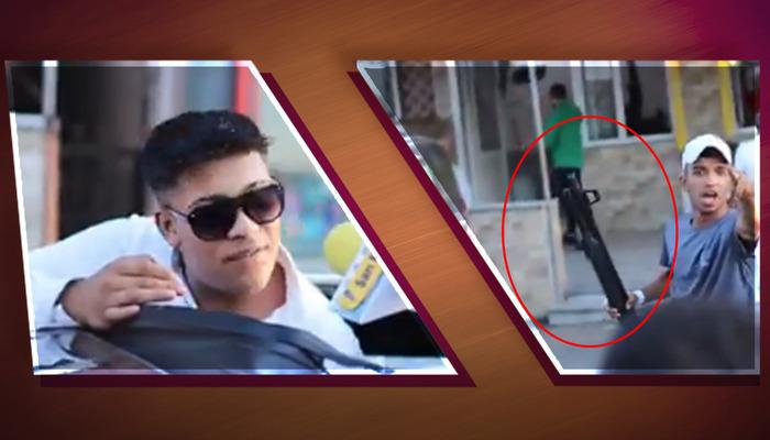 Dehşete düşüren sokak röportajı! Pompalıyla havaya ateş açtı, etraftakiler hiçbir şey olmamış gibi izledi: "Herkesin canını alacağım"