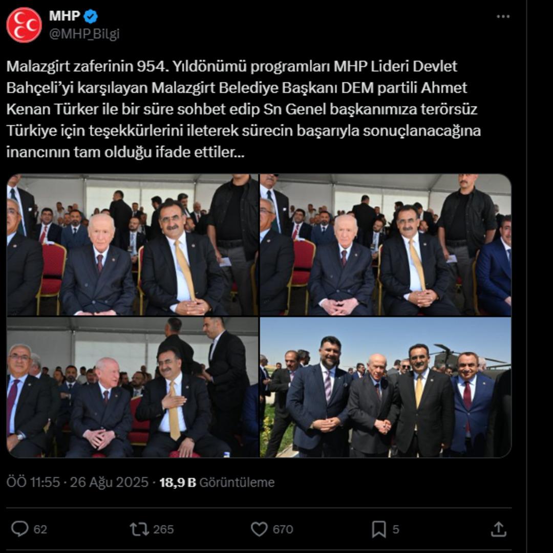 Malazgirt te Bahçeli nin yanındaki isim dikkat çekti! Gündem yaratacak anlar MHP nin hesabından paylaşıldı 3
