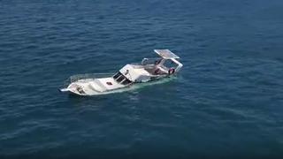 Bodrum’da 10 metrelik ahşap tekne battı